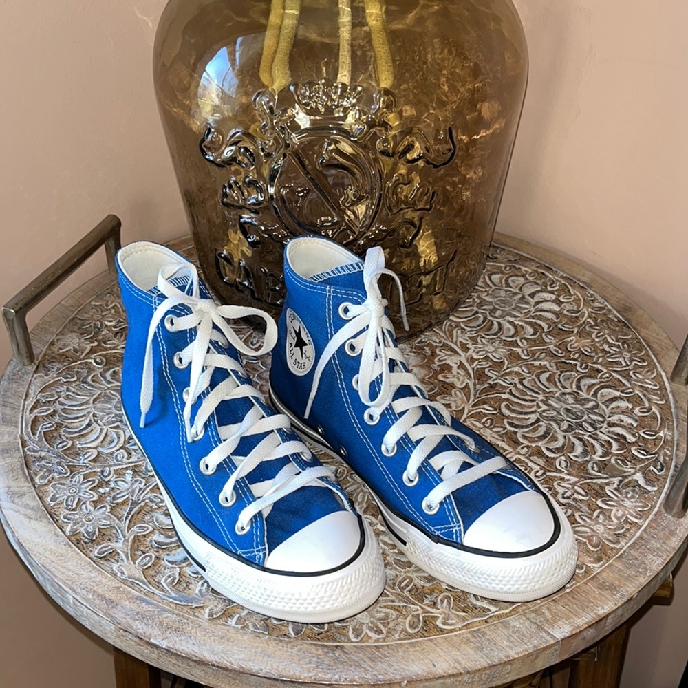 Blue Converse Hi Top